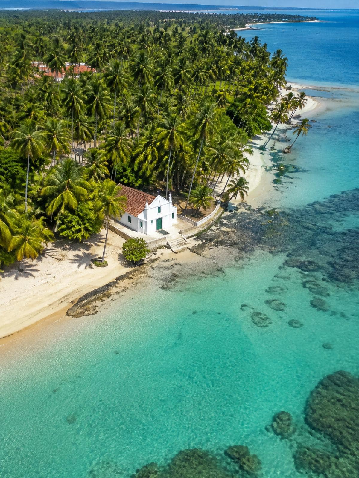 Vista aérea de Praia dos Carneiros